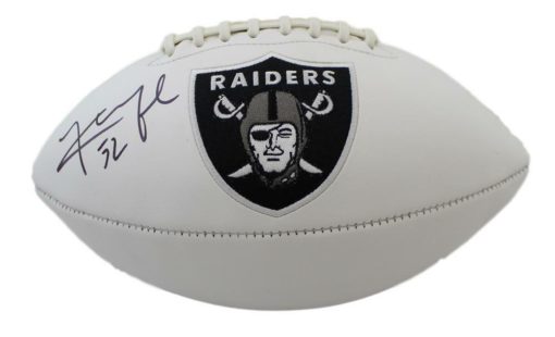 Khalil Mack Autographed/Signed Oakland Raiders Logo Football JSA 12151