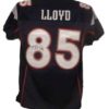 Brandon Lloyd Autographed/Signed New England Patriots Blue XL Jersey 12165