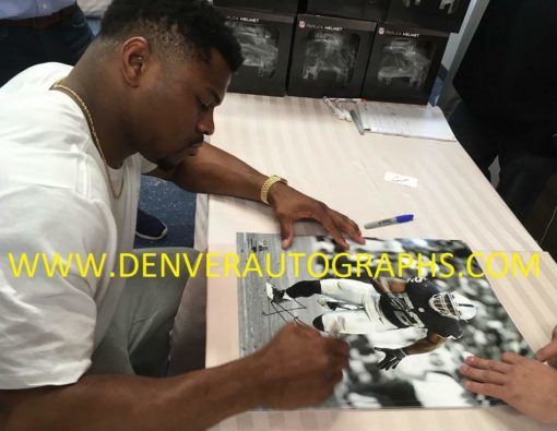 Khalil Mack Autographed/Signed Oakland Raiders 16x20 Photo JSA 12167 PF
