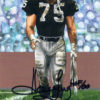 Howie Long Autographed Oakland Raiders Goal Line Art Card Black HOF JSA 12177