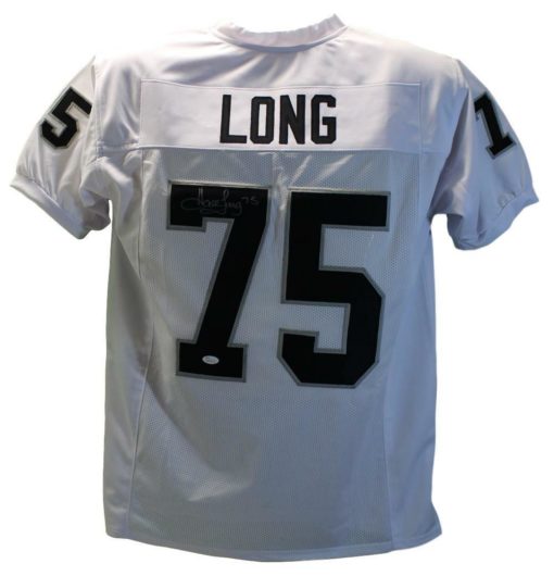 Howie Long Autographed/Signed Oakland Raiders Xl White Jersey JSA 12182