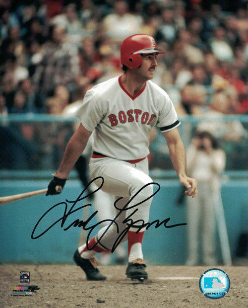 Fred Lynn Autographed/Signed Boston Red Sox 8x10 Photo 12193 PF