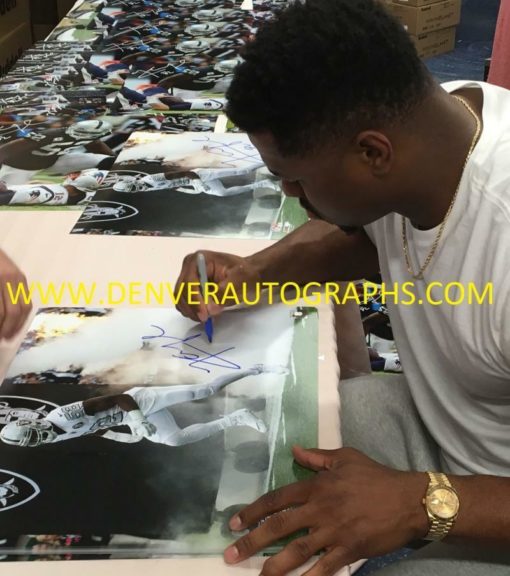 Khalil Mack Autographed/Signed Oakland Raiders 16x20 Photo JSA 12194 PF