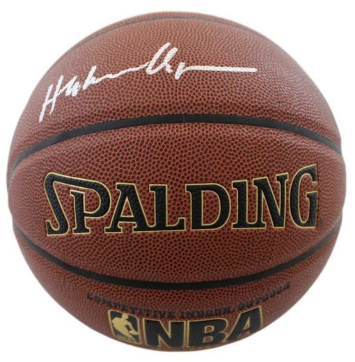 Hakeem Olajuwon Autographed Houston Rockets I/O Spalding Basketball JSA 12226