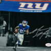 Mario Manningham Autographed New York Giants 8x10 Photo Sephia JSA 12232