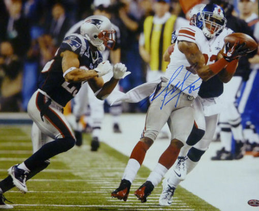 Mario Manningham Autographed/Signed New York Giants 16x20 Photo 12233