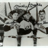 Mickey Mantle Hank Bauer & Moose Skowron Signed New York Yankees 8x10 JSA 12234