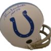 Gino Marchetti Autographed Baltimore Colts 2 Bar Mini Helmet HOF JSA 12241