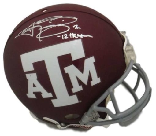 Johnny Manziel Autographed Texas A&M Aggies Authentic Helmet HT JSA 12275