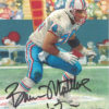 Bruce Matthews Autographed Houston Oilers Goal Line Art Card Black HOF 12289