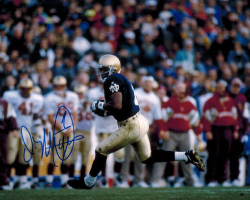 Derrick Mayes Autographed/Signed Notre Dame Fighting Irish 8x10 Photo 12303