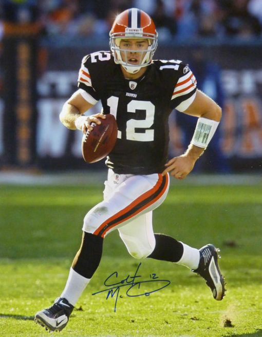 Colt McCoy Autographed/Signed Cleveland Browns 16x20 Photo 12326