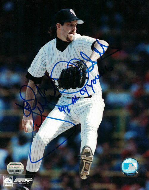 Jack McDowell Autographed Chicago White Sox 8x10 Photo Cy Young MM 12346 PF