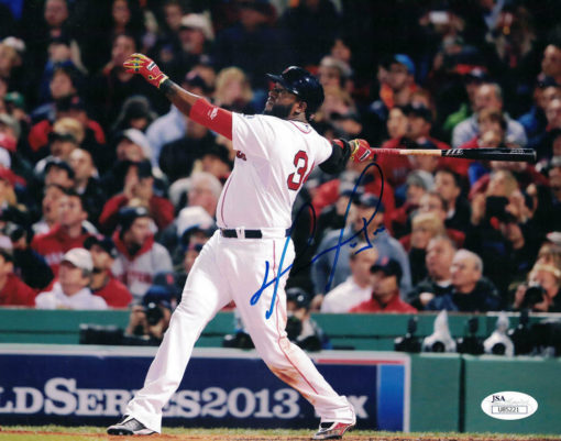 David Ortiz Autographed/Signed Boston Red Sox 8x10 Photo JSA 12355