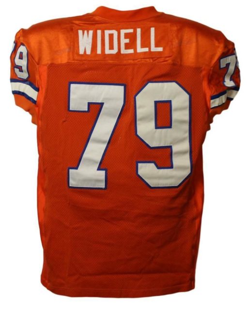 Dave Widell Game Used Denver Broncos Wilson Size 52 Jersey 12356