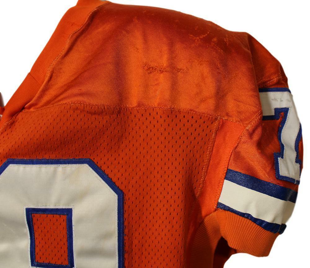 Dave Widell Game Used Denver Broncos Wilson Size 52 Jersey 12356 ...