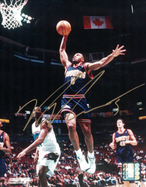 Ron Mercer Autographed/Signed Denver Nuggets 8x10 Photo 12373 PF