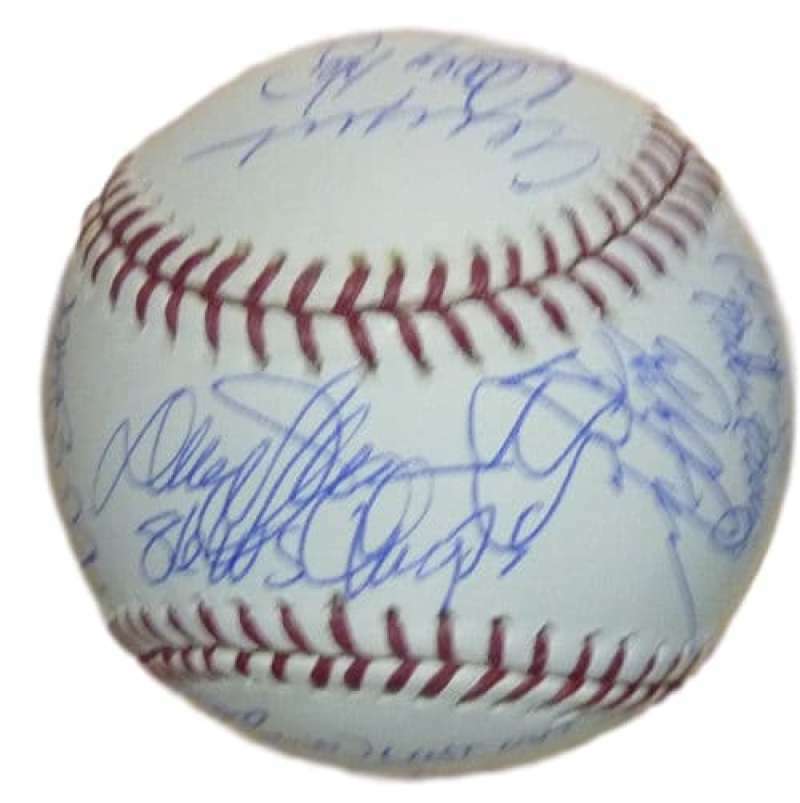 1986 New York Mets Team Autographed/Signed OML Baseball JSA 12378