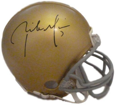 Rick Mirer Autographed/Signed Notre Dame Mini Helmet 12427