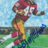 Bobby Mitchell Signed Washington Redskins Goal Line Art Blue N/O 12429