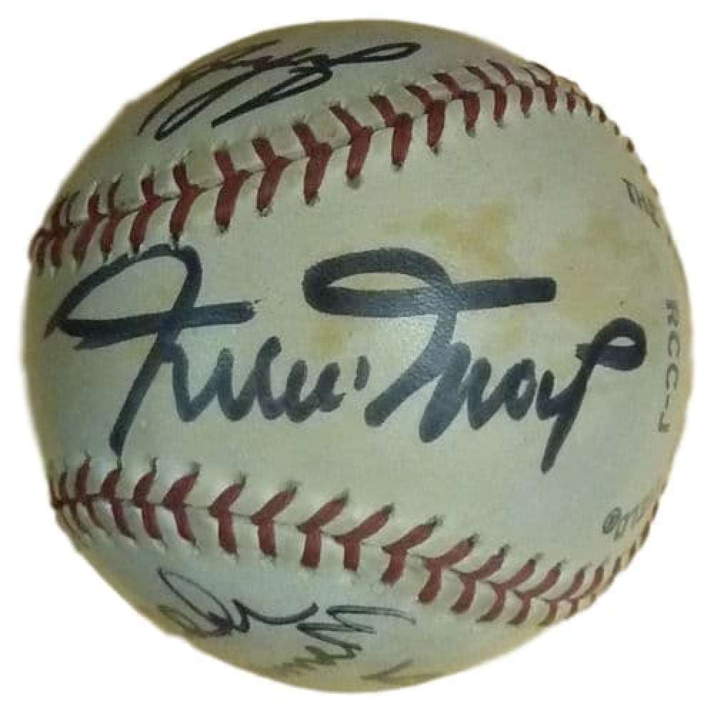 Hall Of Fame & Stars Signed Baseball (Billy Martin, Mays +6) 12436 JSA X32114