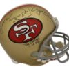 Joe Montana & Dwight Clark Signed San Francisco 49ers Replica Helmet JSA 12466