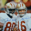 Jerry Rice & Joe Montana Autographed San Francisco 16x20 Photo JSA 12468
