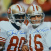Jerry Rice & Joe Montana Autographed San Francisco 16x20 Photo JSA 12468