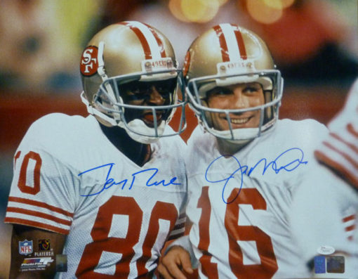 Jerry Rice & Joe Montana Autographed San Francisco 16x20 Photo JSA 12468