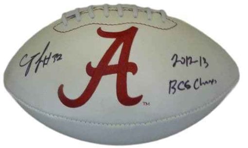 CJ Mosley Autographed Alabama Crimson Tide Logo Football BCS Champs JSA 12506