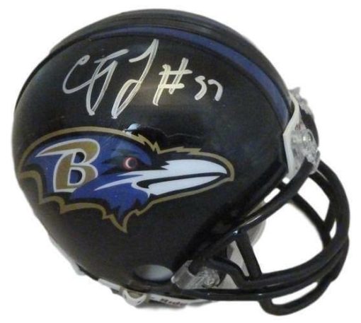 CJ Mosley Autographed/Signed Baltimore Ravens Mini Helmet JSA 12511