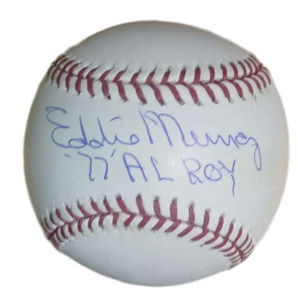 Eddie Murray Signed Baltimore Orioles OML MLB Baseball 77 Al ROY & JSA 12537