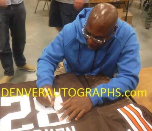 Ozzie Newsome Autographed/Signed Cleveland Browns XL Jersey HOF JSA 12571