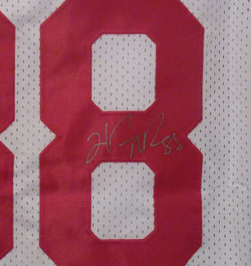 Hakeem Nicks Autographed/Signed New York Giants White XL Jersey 12581