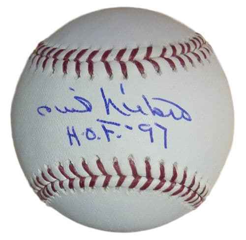 Phil Niekro Autographed/Signed Atlanta Braves OML Baseball HOF 97 12587