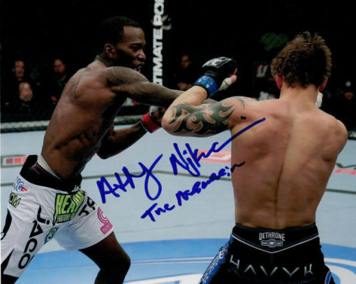 Anthony Njokuani Autographed/Signed UFC 8x10 Photo The Assassin 12590