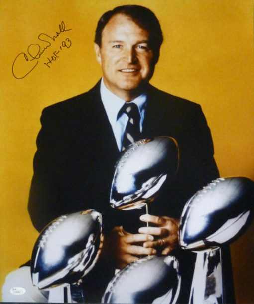 Chuck Noll Autographed/Signed Pittsburgh Steelers 16x20 Photo HOF JSA 12592
