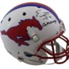 Emmanuel Sanders Signed SMU Mustangs Schutt Replica Helmet Go Mustangs JSA 12615