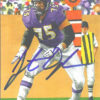 Jonathan Ogden Autographed/Signed Baltimore Ravens Goal Line Art Blue 12628