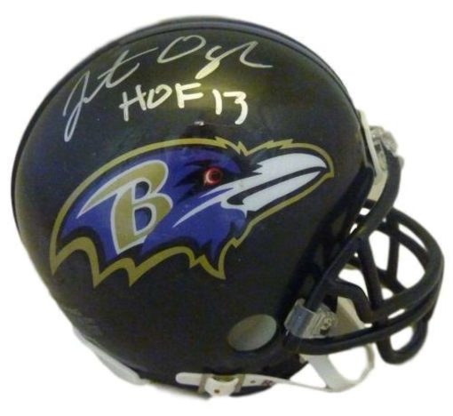 Jonathan Ogden Autographed/Signed Baltimore Ravens Mini Helmet HOF JSA 12630