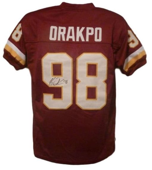 Brian Orakpo Autographed/Signed Washington Redskins Red Size XL Jersey 12652