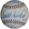 Baltimore Orioles MVPs Autographed OML Baseball Dempsey Frank & Brooks JSA 12658