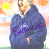 Bill Parcells Autographed/Signed New York Giants Goal Line Art Card Blue 12692