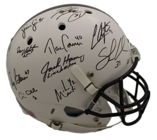 Penn State Nittany Lions Linebacker U Signed Replica Helmet 10 Sigs JSA 12721