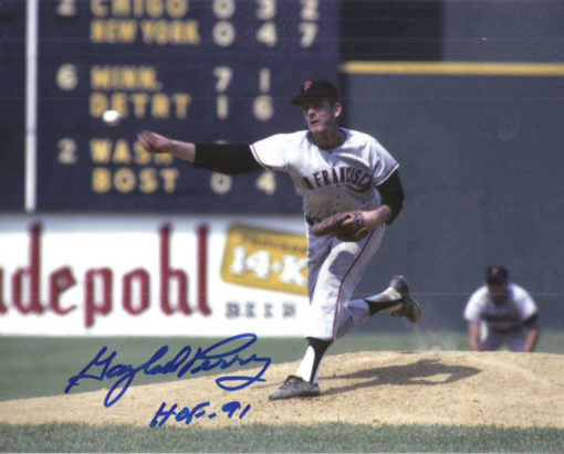Gaylord Perry Autographed/Signed San Francisco Giants 8x10 Photo HOF 12727