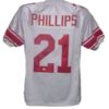 Kenny Phillips Autographed/Signed New York Giants White XL Jersey JSA 12745