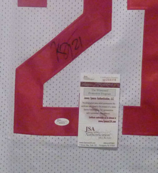 Kenny Phillips Autographed/Signed New York Giants White XL Jersey JSA 12745
