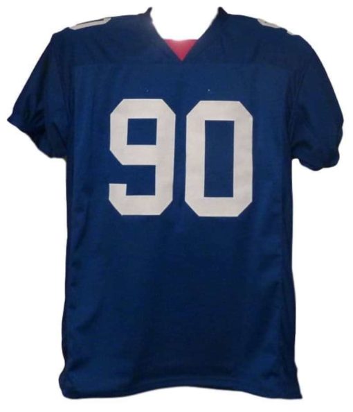 Jason Pierre-Paul Autographed/Signed New York Giants Blue XL Jersey JSA 12754