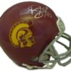 Troy Polamalu Autographed/Signed USC Trojans Mini Helmet JSA 12780