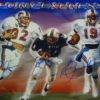 Pony Express Autographed SMU Mustangs 16x20 Photo Dickerson +2 JSA 12783